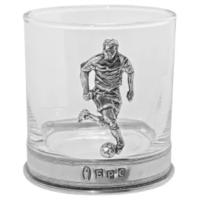 11oz Football Pewter Whisky Glass Tumbler