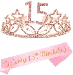 15th Birthday, 15th Birthday Decorations for Girls, 15th Birthday Gifts, 15th Birthday