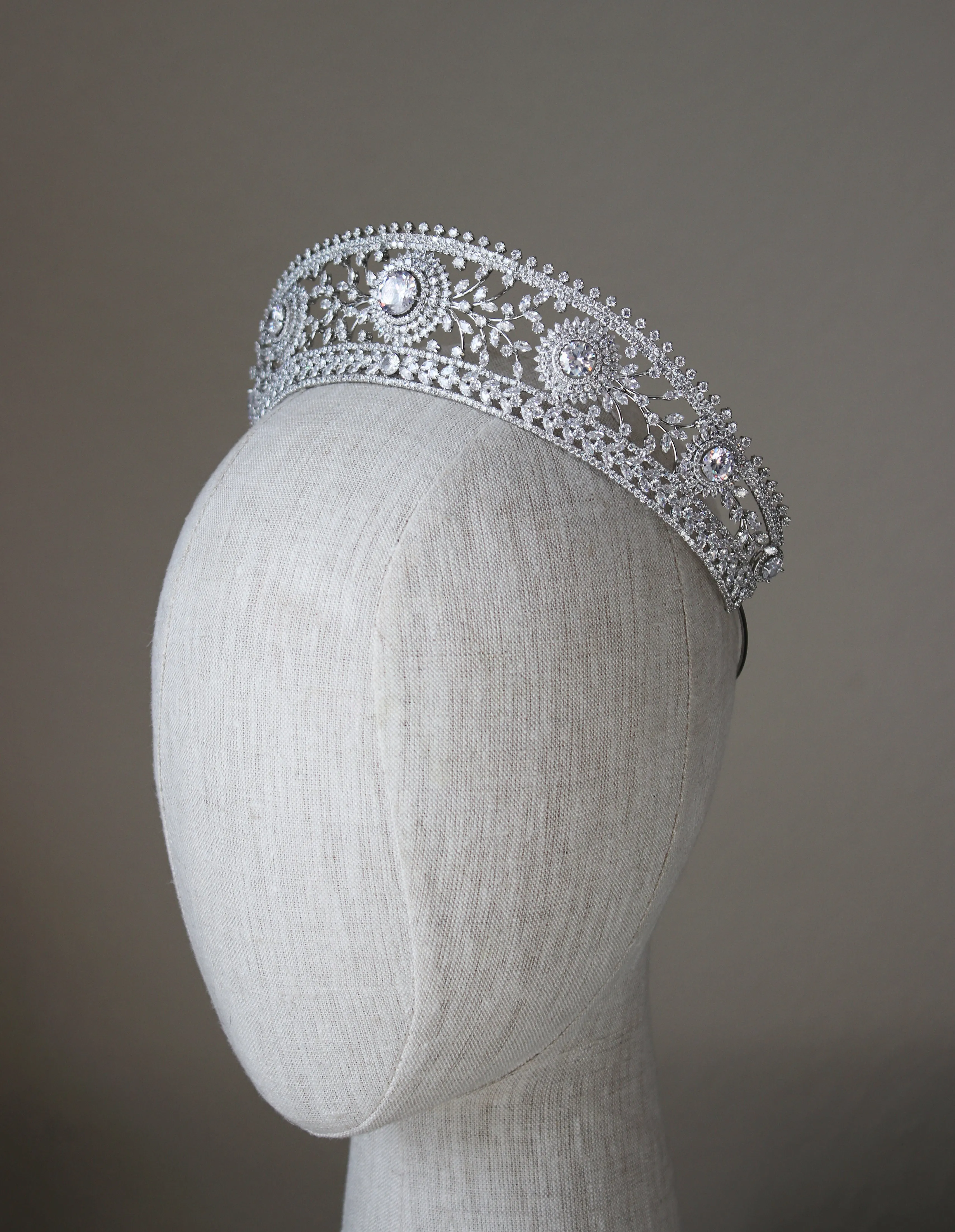 ANASTASIA Simulated Diamond Kokoshnik Tiara