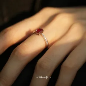 Aria Symmetrical Ruby Ring