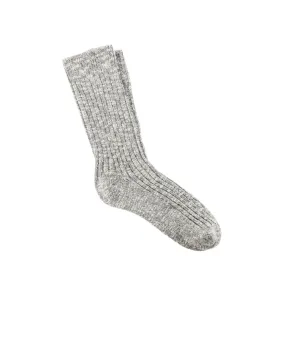 Birkenstock Socks Cotton Slub Grey/White Socks