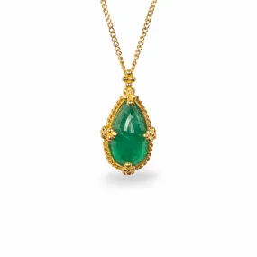 Emerald Teardrop Necklace