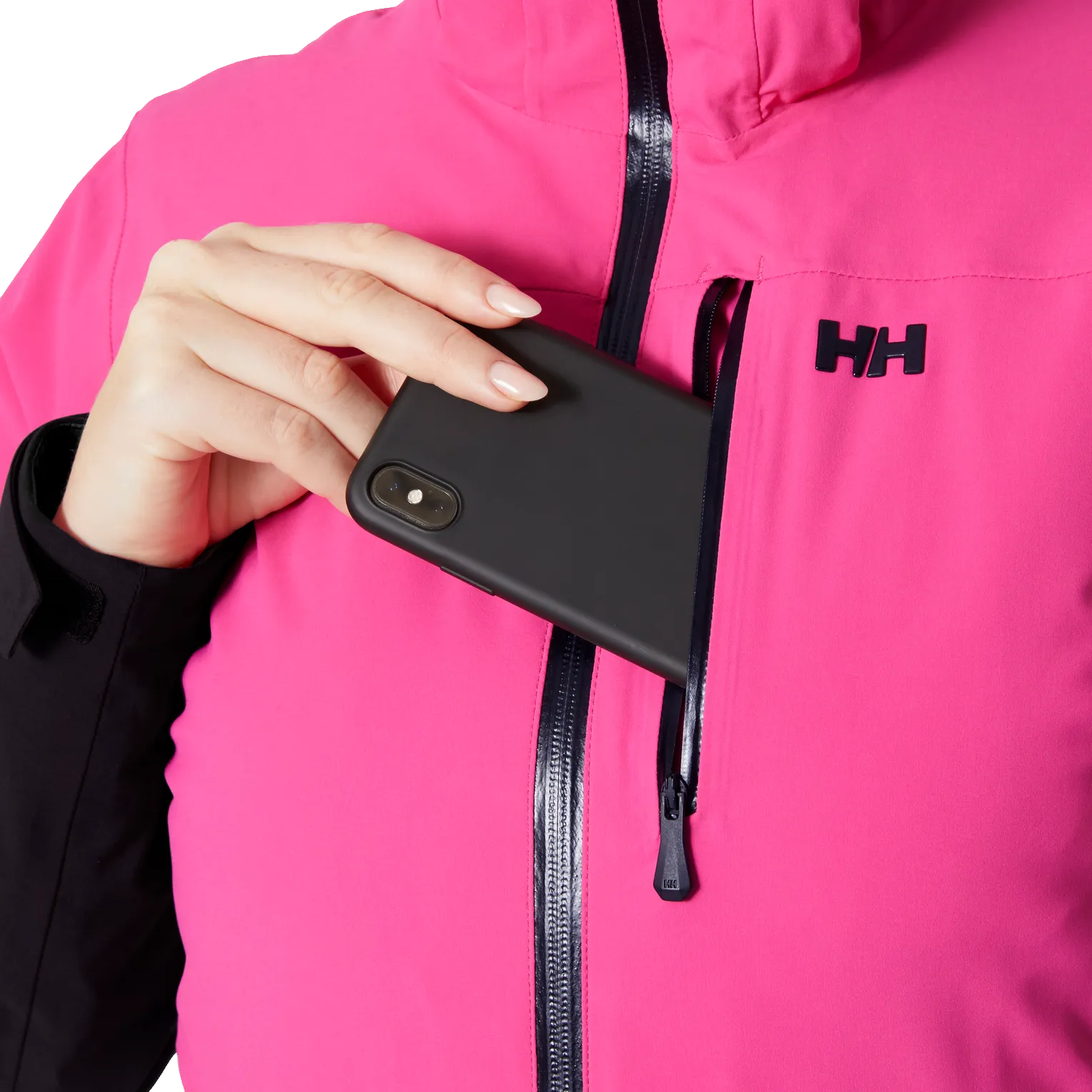 Helly Hansen Women's Alphelia Insulated HT Waterproof Ski Jacket (Dragon Fruit Black)