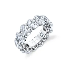 JUMBO DIAMOND OVAL CUT ETERNITY BAND, 13cts