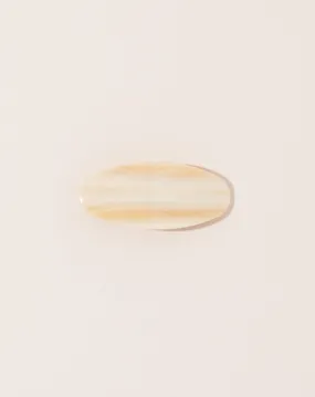 Jumbo Oval Clip in Alabaster