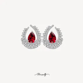 Luna Ruby Earrings