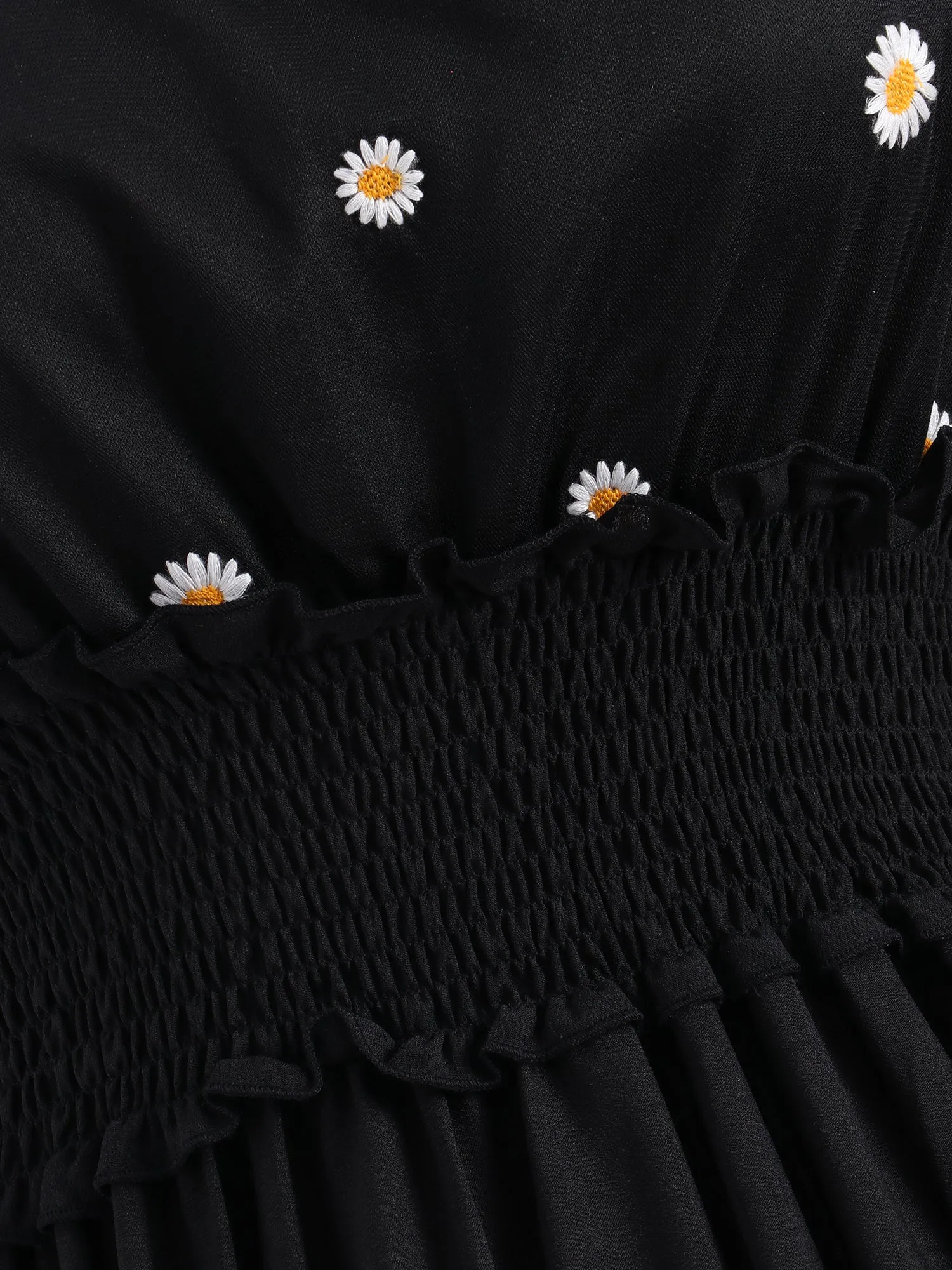 Midsizw Retro Daisy Tiered Dress