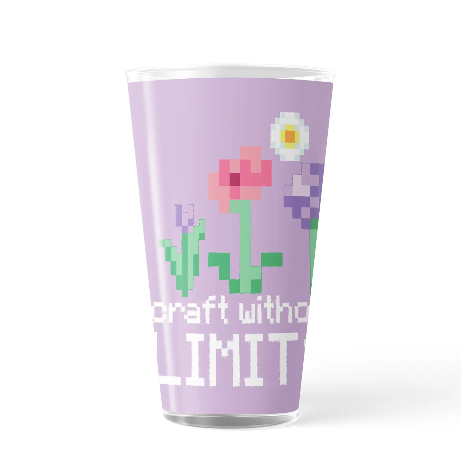 Minecraft Craft Without Limits 17 oz Pint Glass