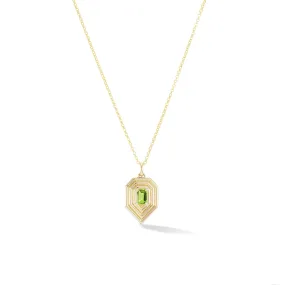 Revival Teardrop Birthstone Necklace - Peridot