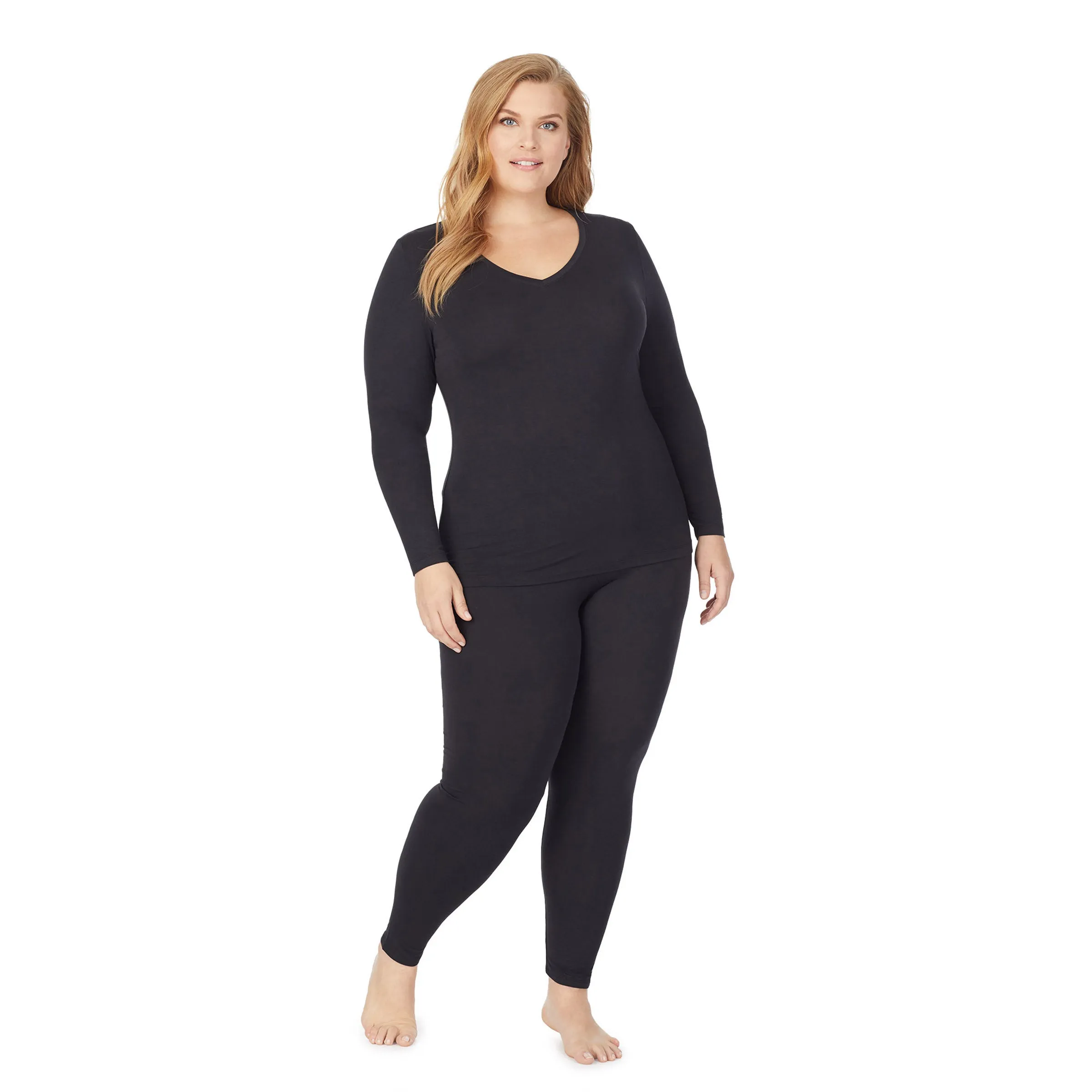 Softwear With Stretch Long Sleeve V-Neck PLUS