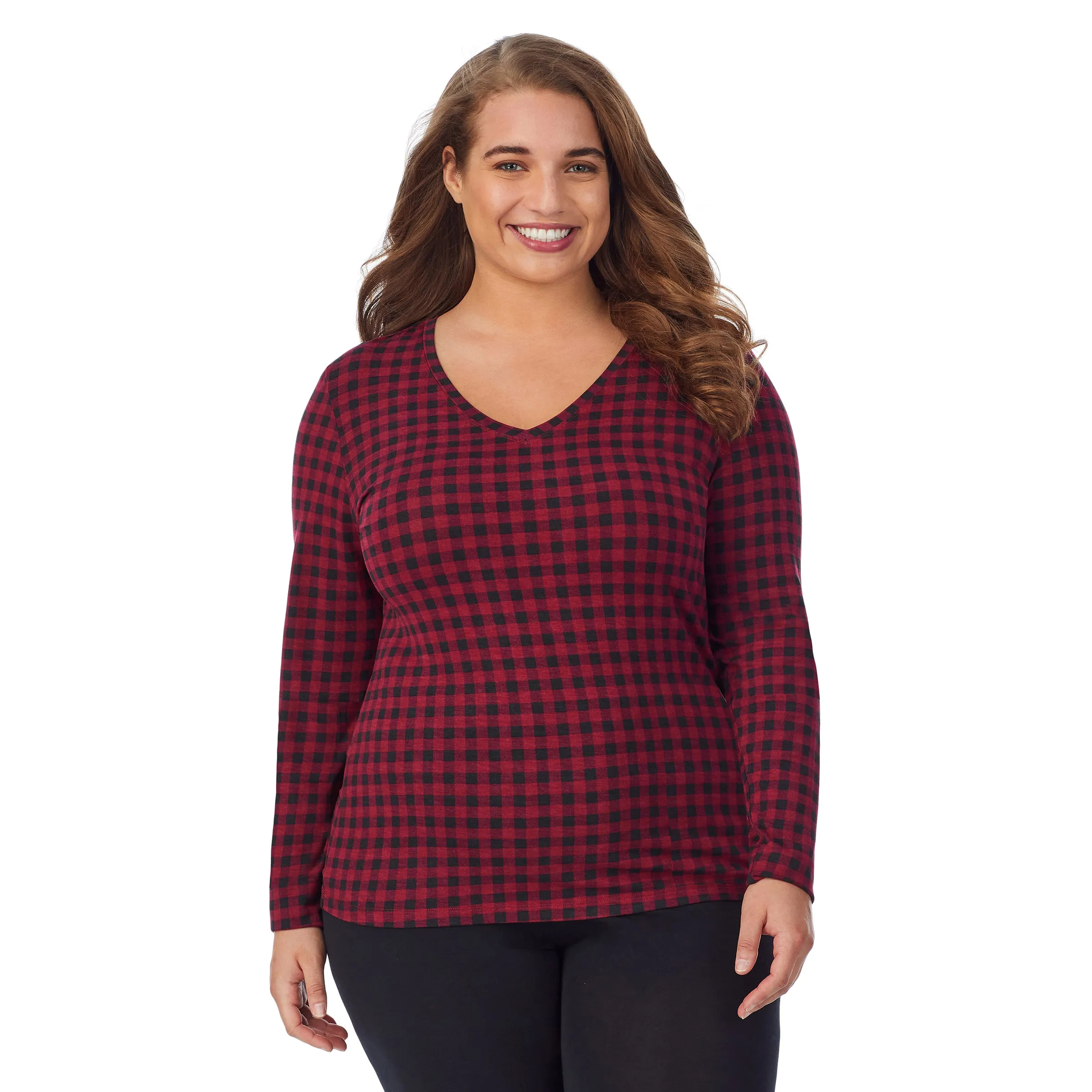 Softwear With Stretch Long Sleeve V-Neck PLUS