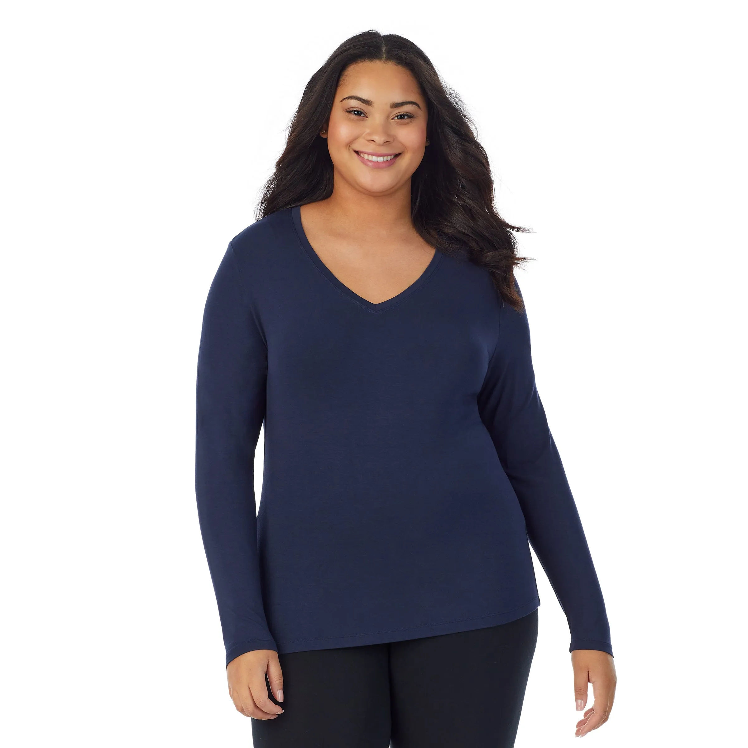 Softwear With Stretch Long Sleeve V-Neck PLUS