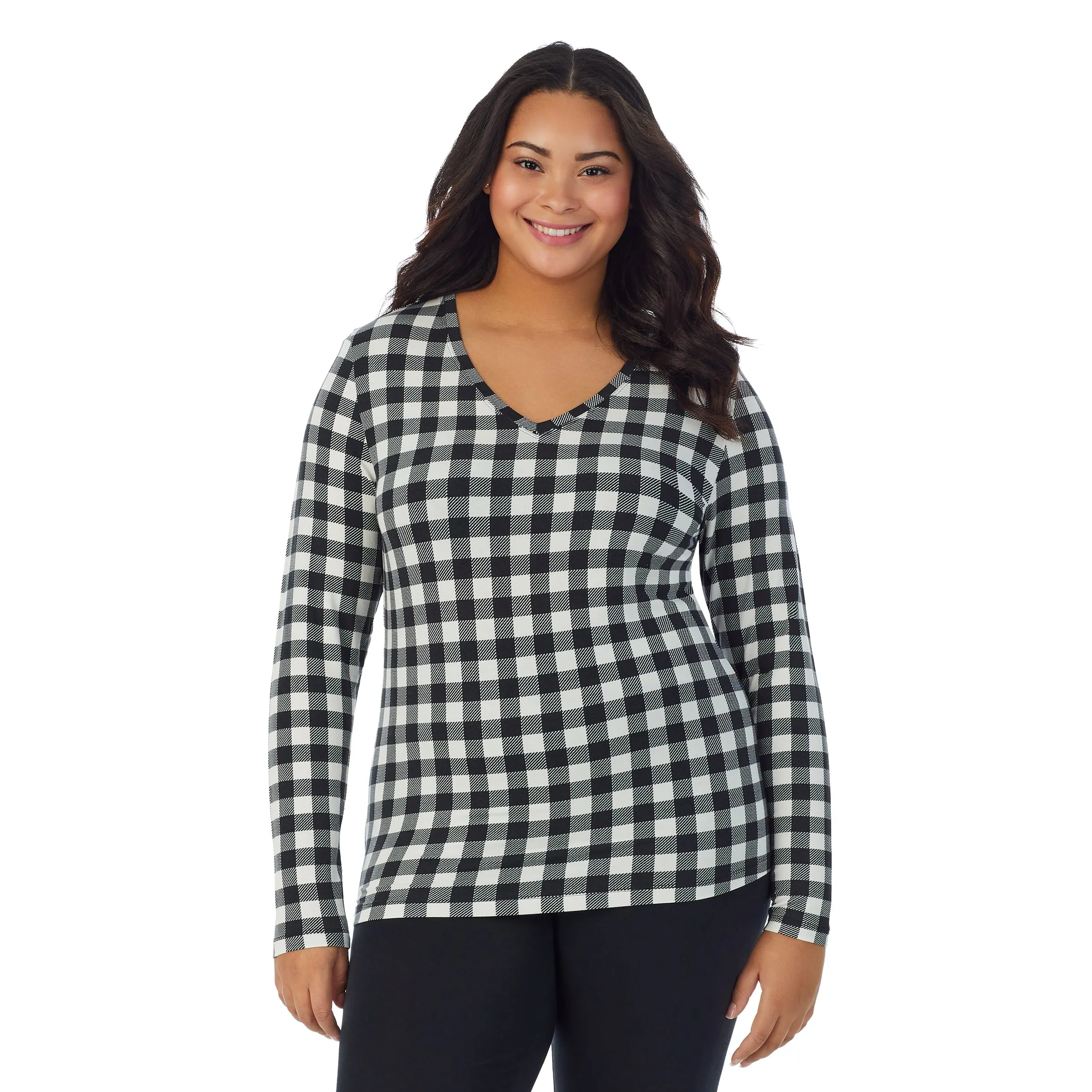 Softwear With Stretch Long Sleeve V-Neck PLUS