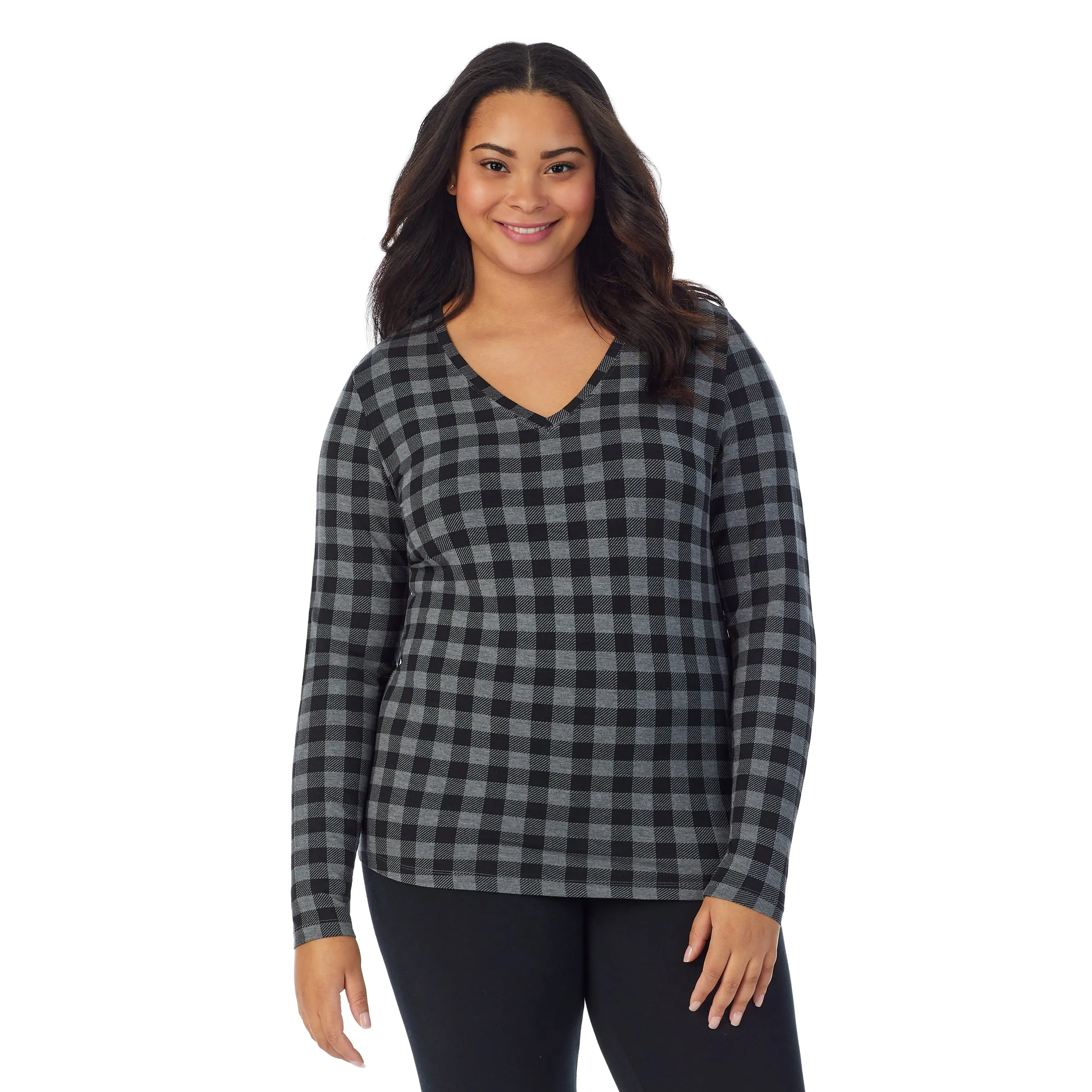 Softwear With Stretch Long Sleeve V-Neck PLUS