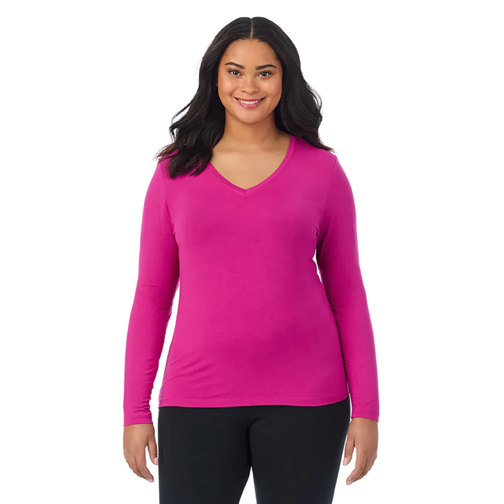 Softwear With Stretch Long Sleeve V-Neck PLUS