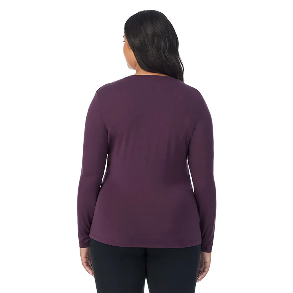 Softwear With Stretch Long Sleeve V-Neck PLUS