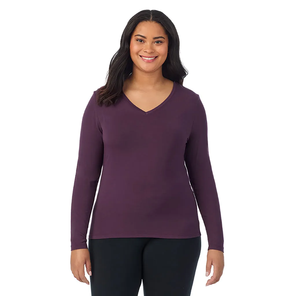 Softwear With Stretch Long Sleeve V-Neck PLUS