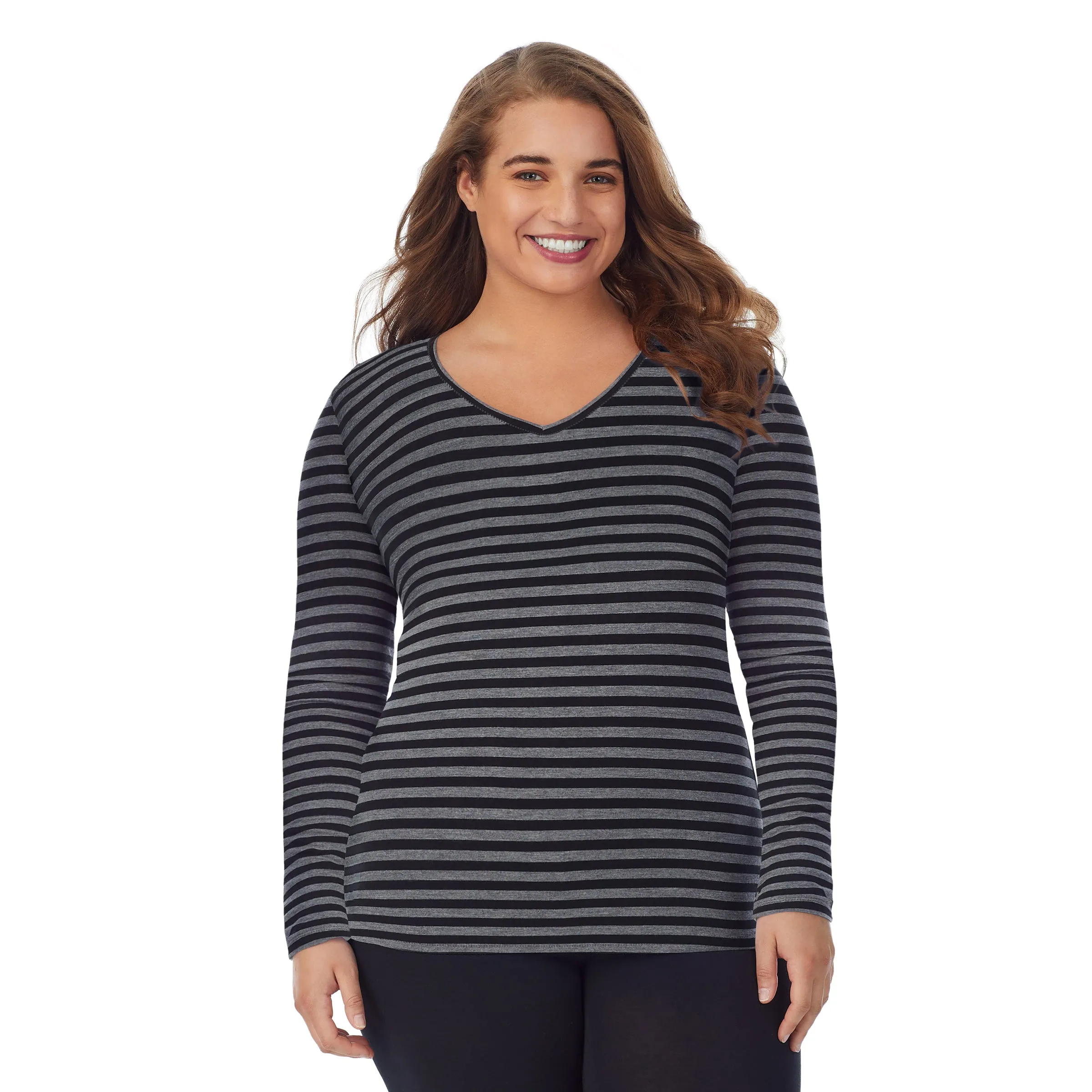 Softwear With Stretch Long Sleeve V-Neck PLUS