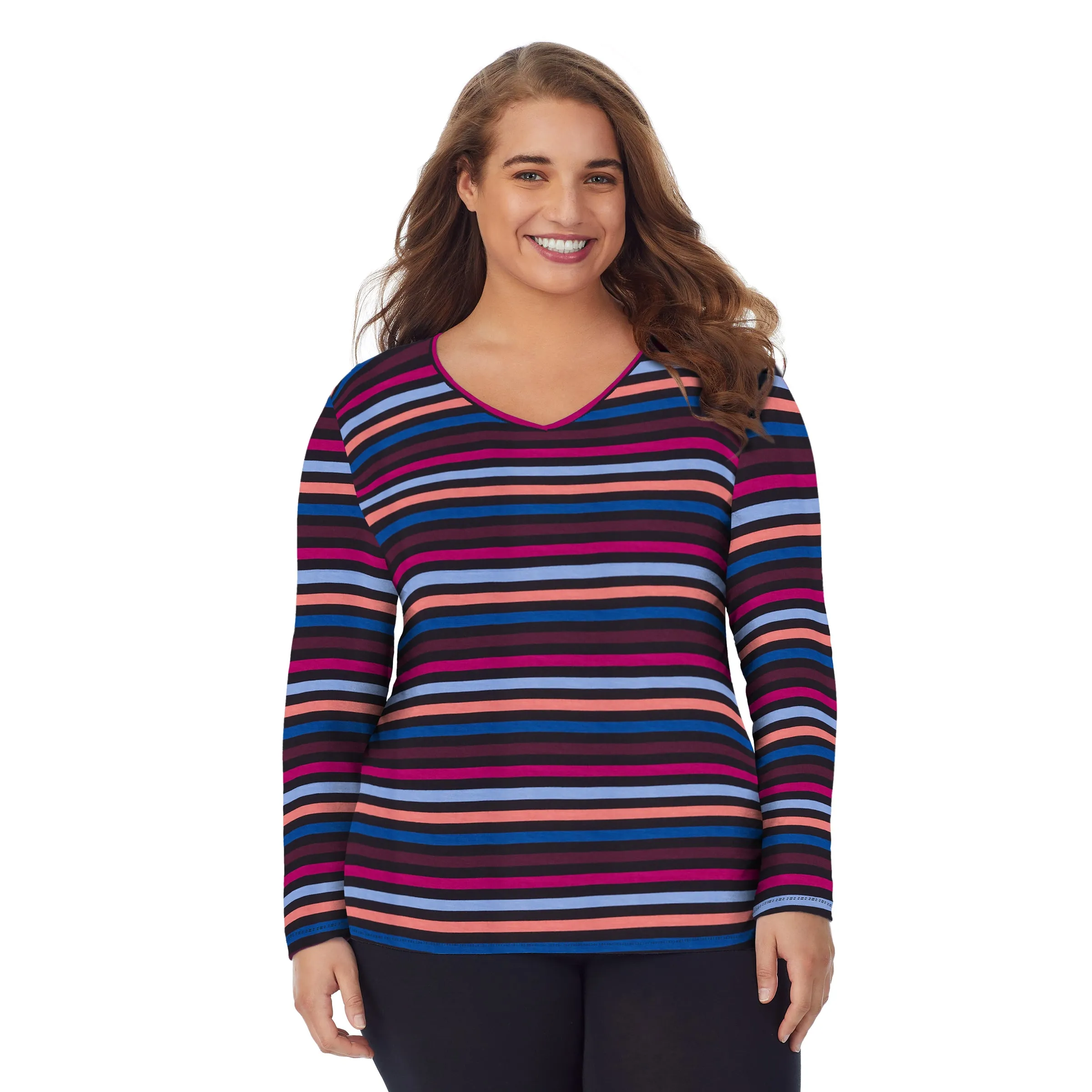 Softwear With Stretch Long Sleeve V-Neck PLUS