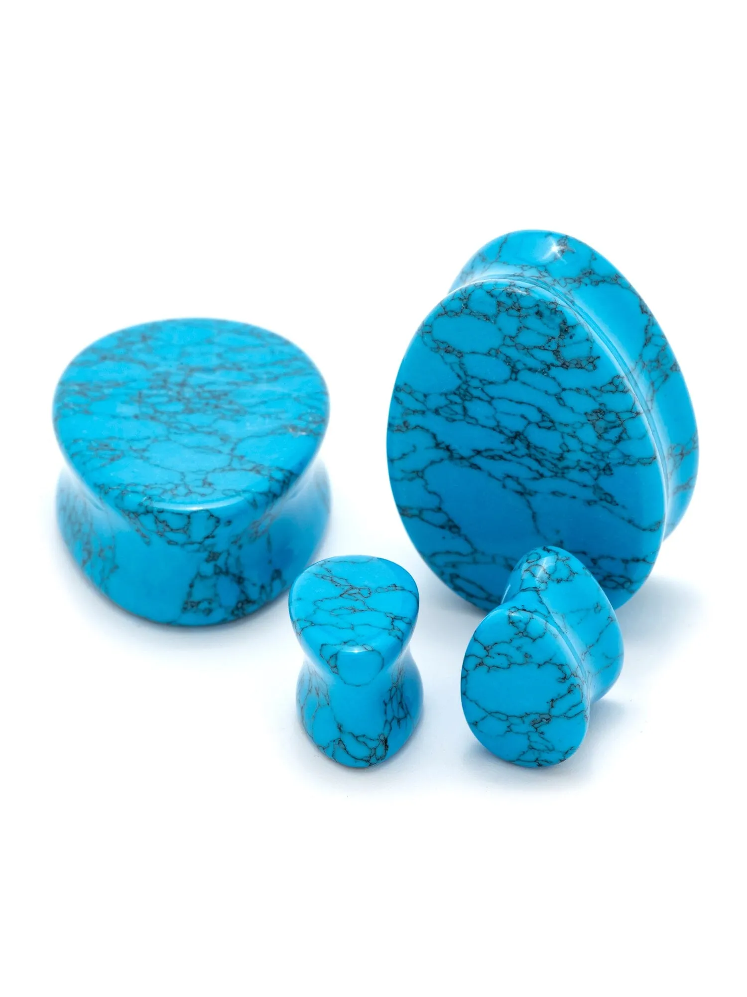 Turquoise Stone Teardrop Plugs